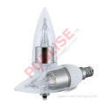 HOT selling Dimmable Candle bulb led bulb C28 E12 base SAMSUNG AC LED